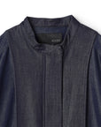 Stadium Jumper Denim Like Mix Jacket
