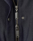 Stadium Jumper Denim Like Mix Jacket