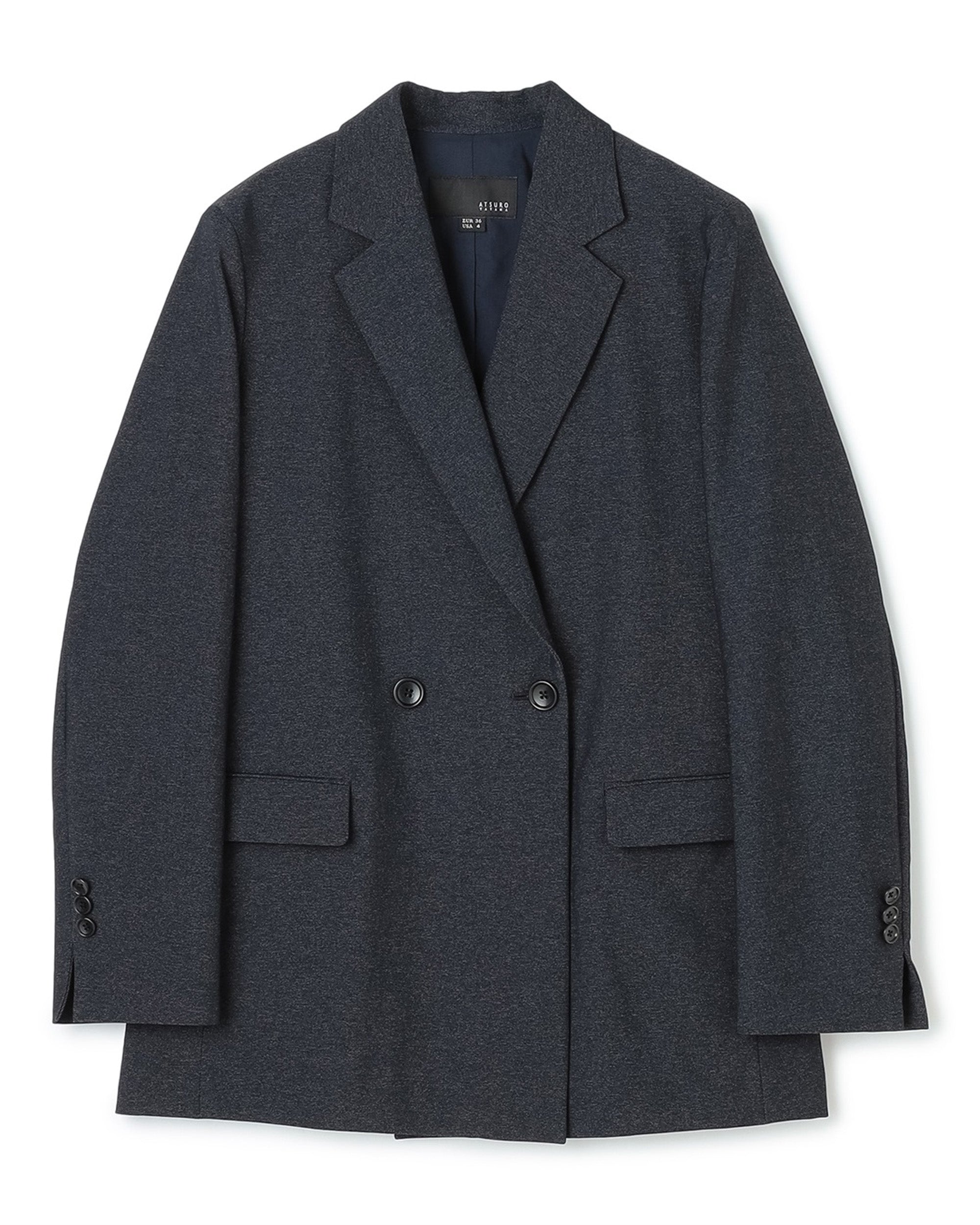 Denim Feel Mid Length Stretchy Blazer