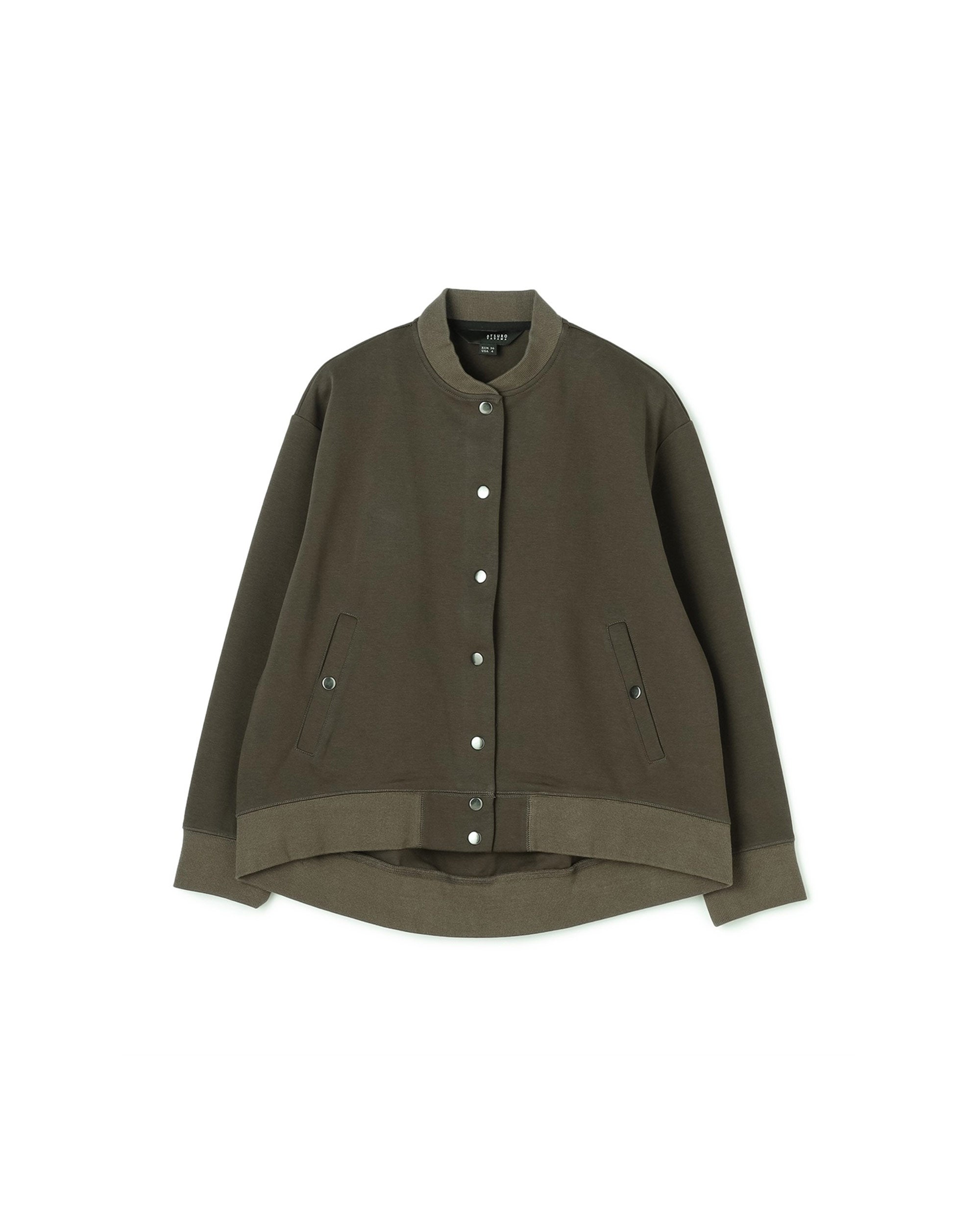 Button Up Stadium Jumper Jacket