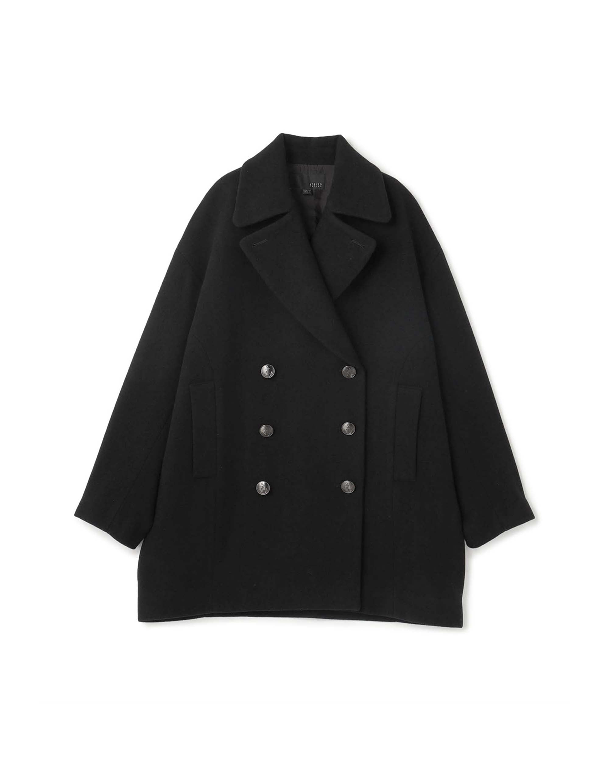 Golden Button Wool Peacoat