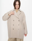 Golden Button Wool Peacoat