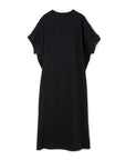 Knit Neckline Cotton Dress