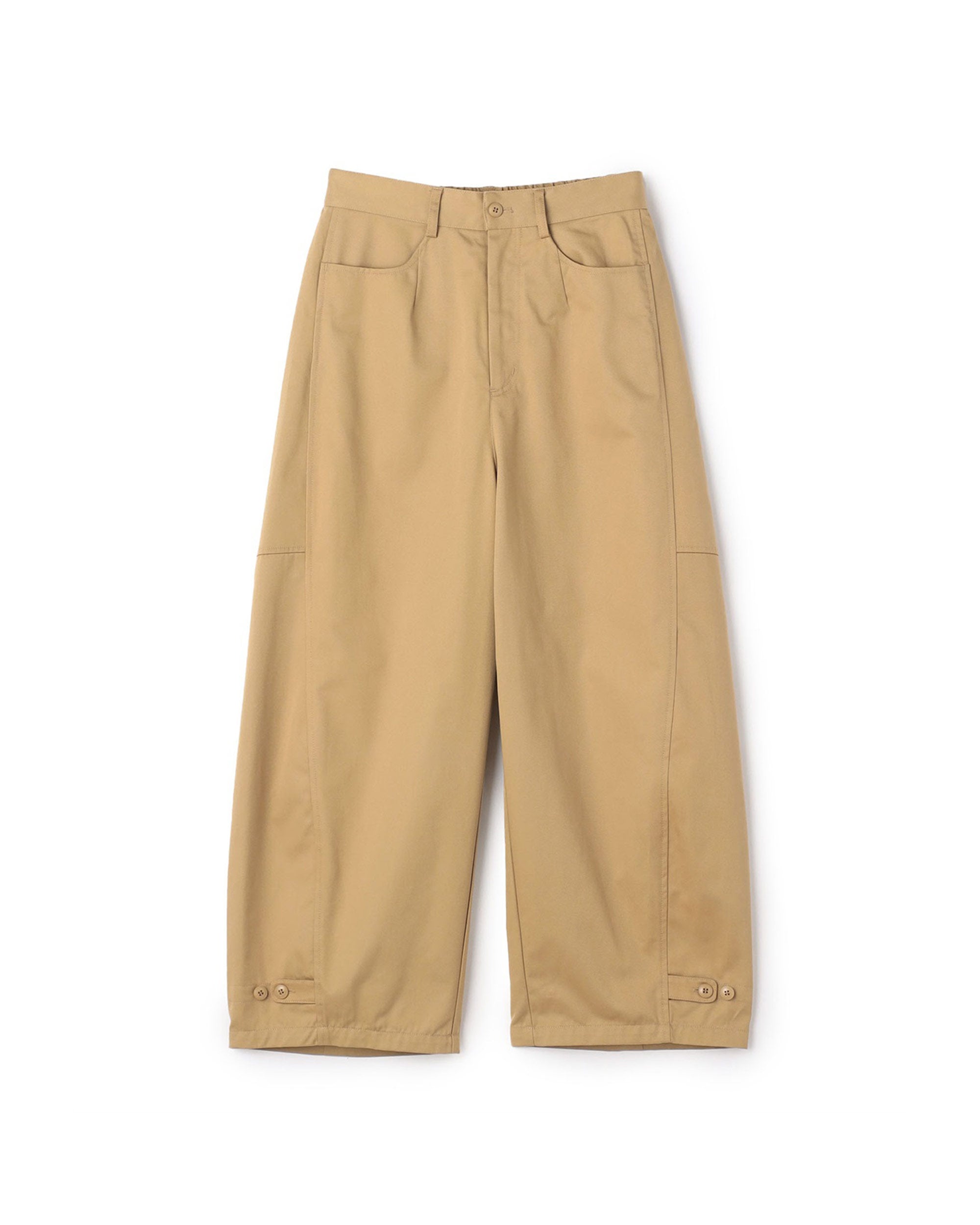 Cotton Twill Barrel Pants