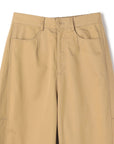 Cotton Twill Barrel Pants