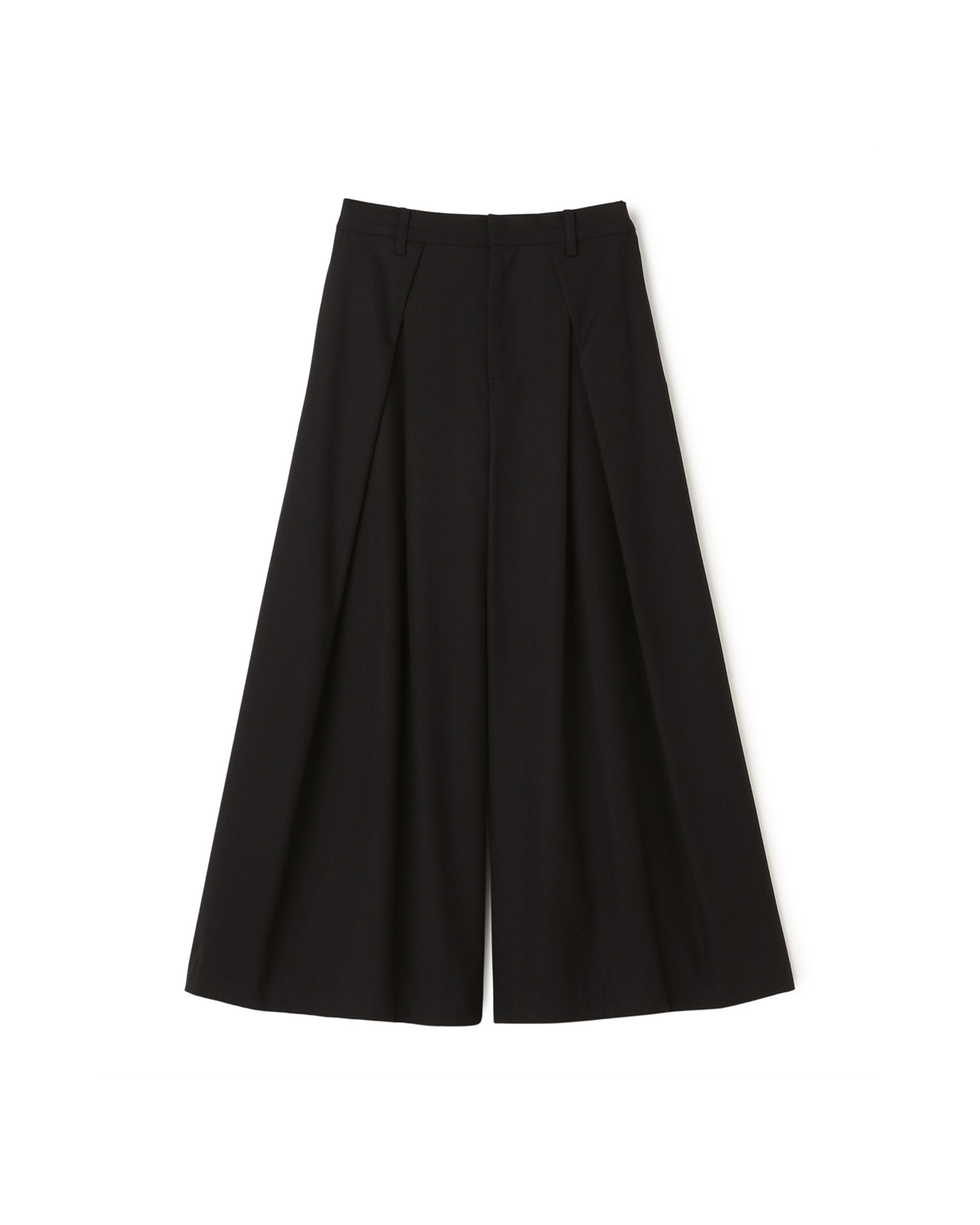 Glen Check Folded Side Wide Pants