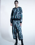 Paris Collection AI Print Baggy Pants