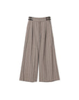 Eco Leather Buckle Stripe Culotte