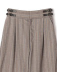 Eco Leather Buckle Stripe Culotte