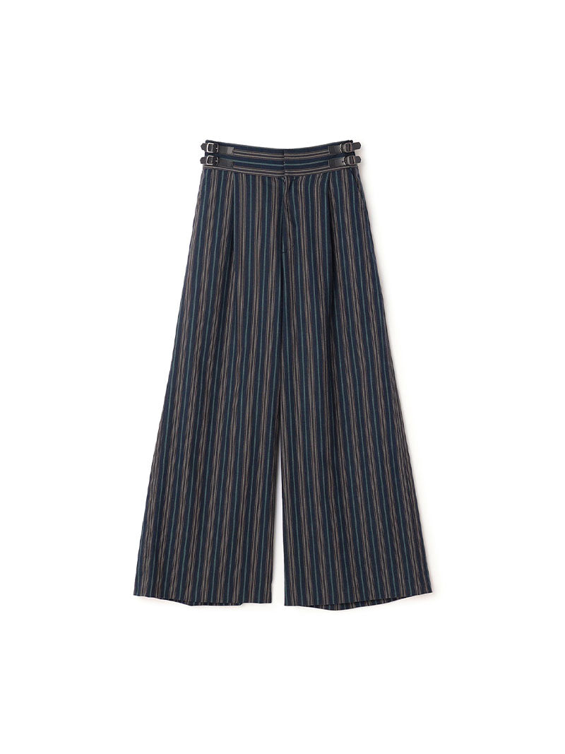 Eco Leather Buckle Stripe Culotte