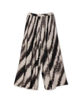 Abstract Print Crinkle Pleated Culotte