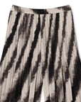 Abstract Print Crinkle Pleated Culotte