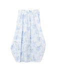 Vintage Floral Print Chain Deco 2Way Flare Skirt