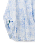 Vintage Floral Print Chain Deco 2Way Flare Skirt