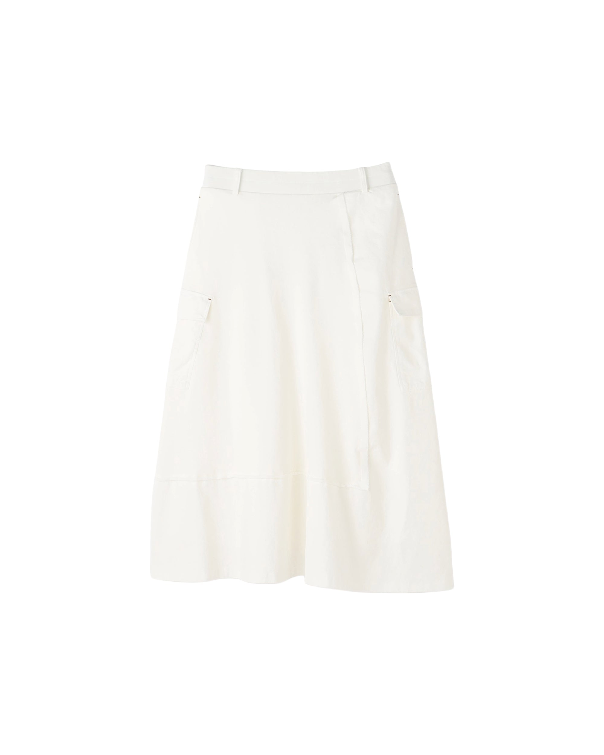 Denim Mix Cs Cargo Flare Skirt