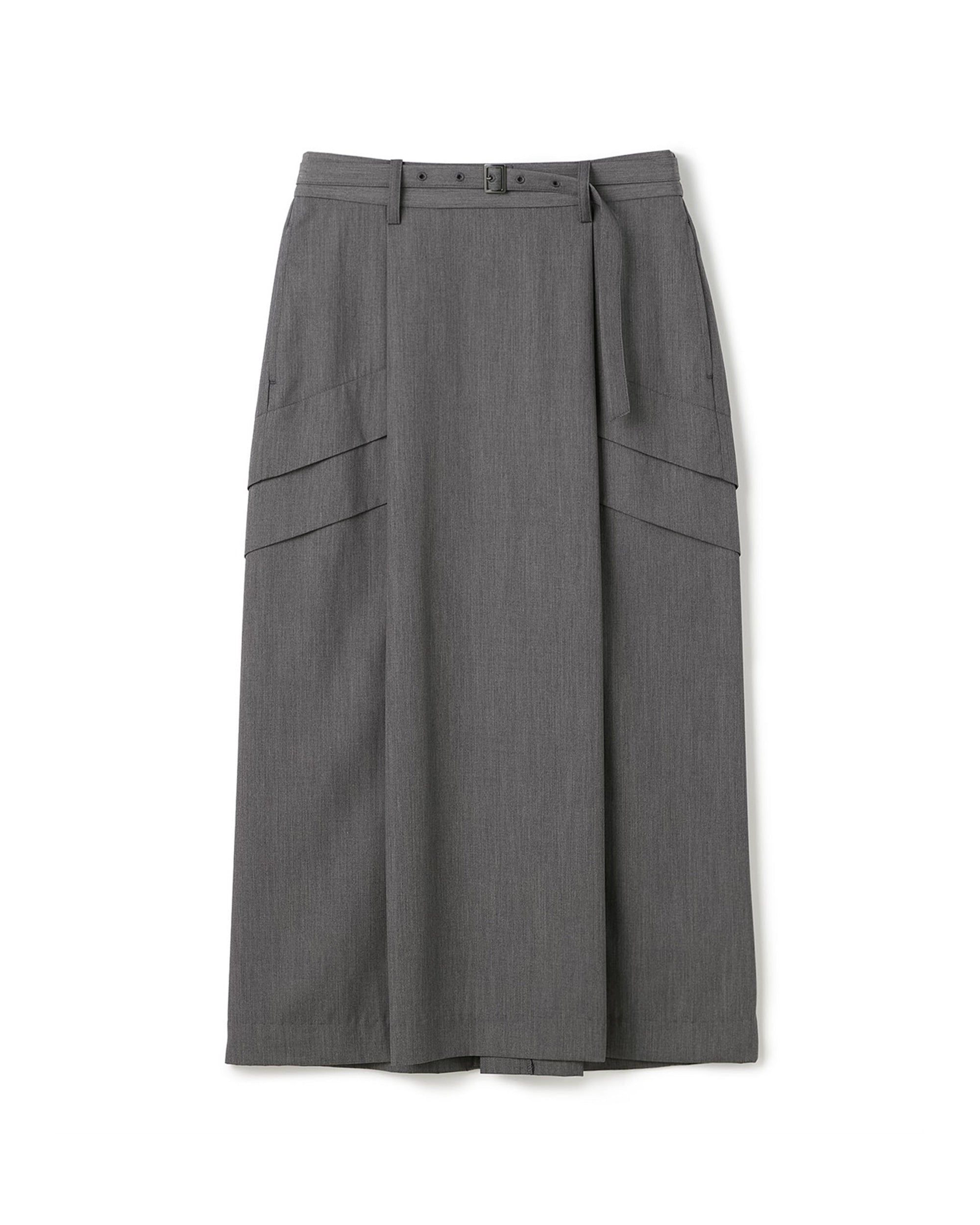 A Line Folded Side Skirt