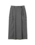 A Line Folded Side Skirt