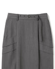 A Line Folded Side Skirt