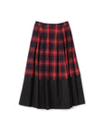 Tartan with Karabina Detail 2-Way Maxi Skirt
