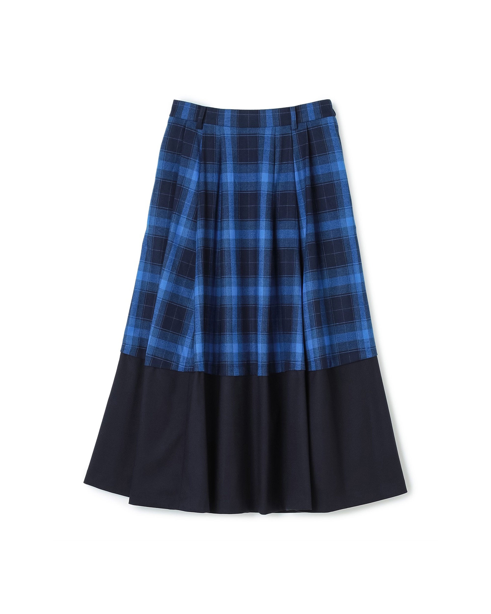 Tartan with Karabina Detail 2-Way Maxi Skirt