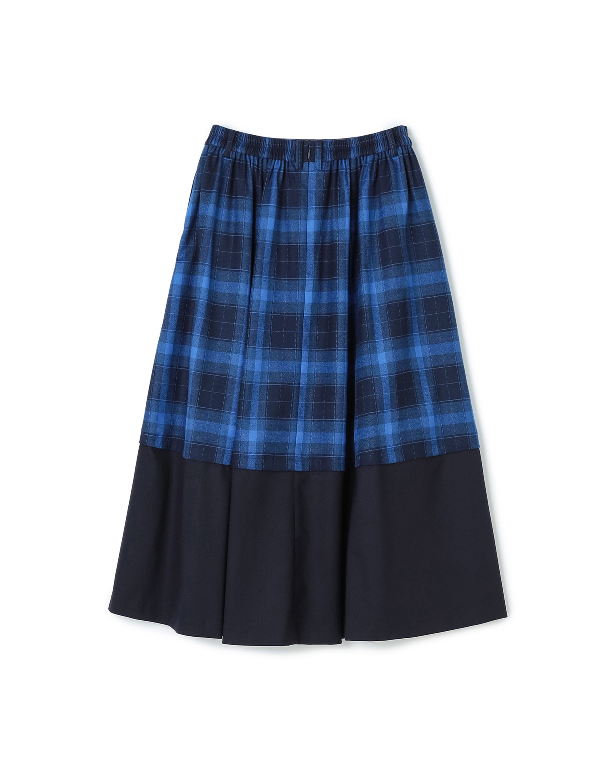 Tartan with Karabina Detail 2-Way Maxi Skirt