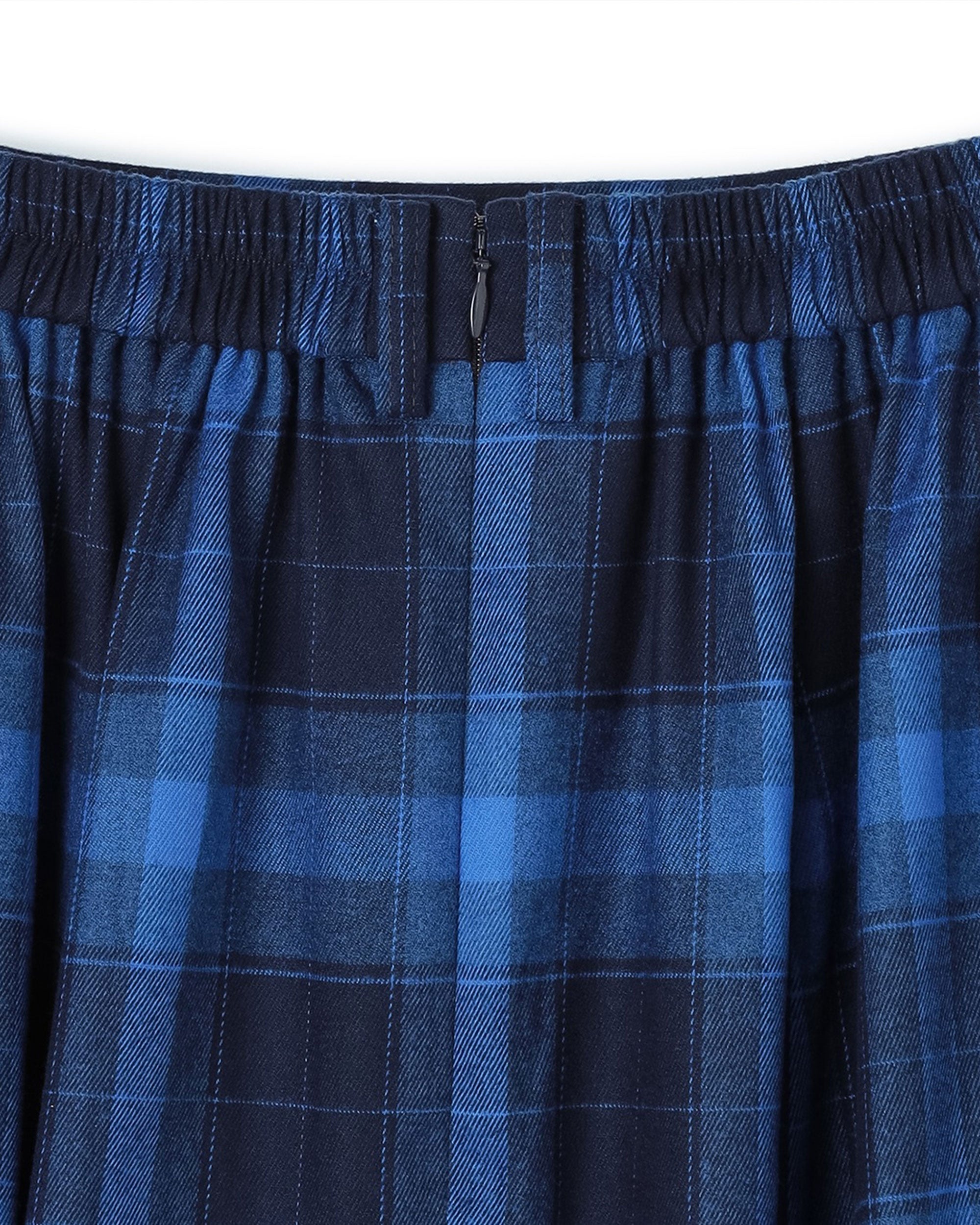 Tartan with Karabina Detail 2-Way Maxi Skirt