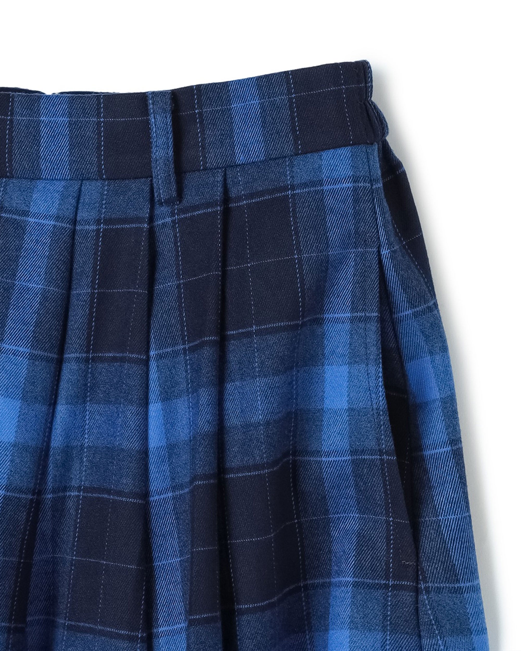 Tartan with Karabina Detail 2-Way Maxi Skirt