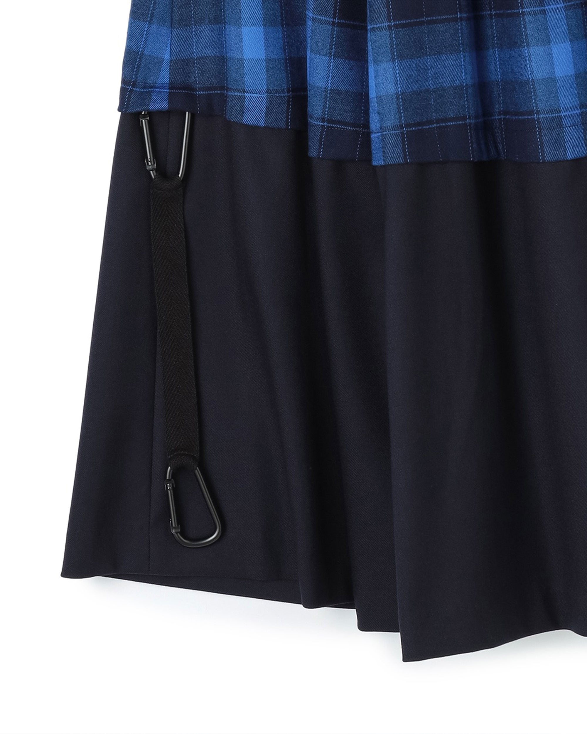 Tartan with Karabina Detail 2-Way Maxi Skirt