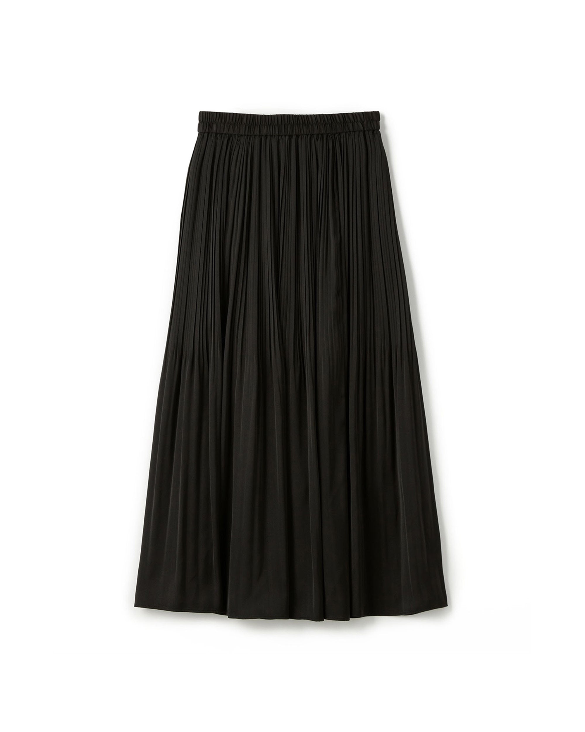 Poly Pleated Maxi Skirt