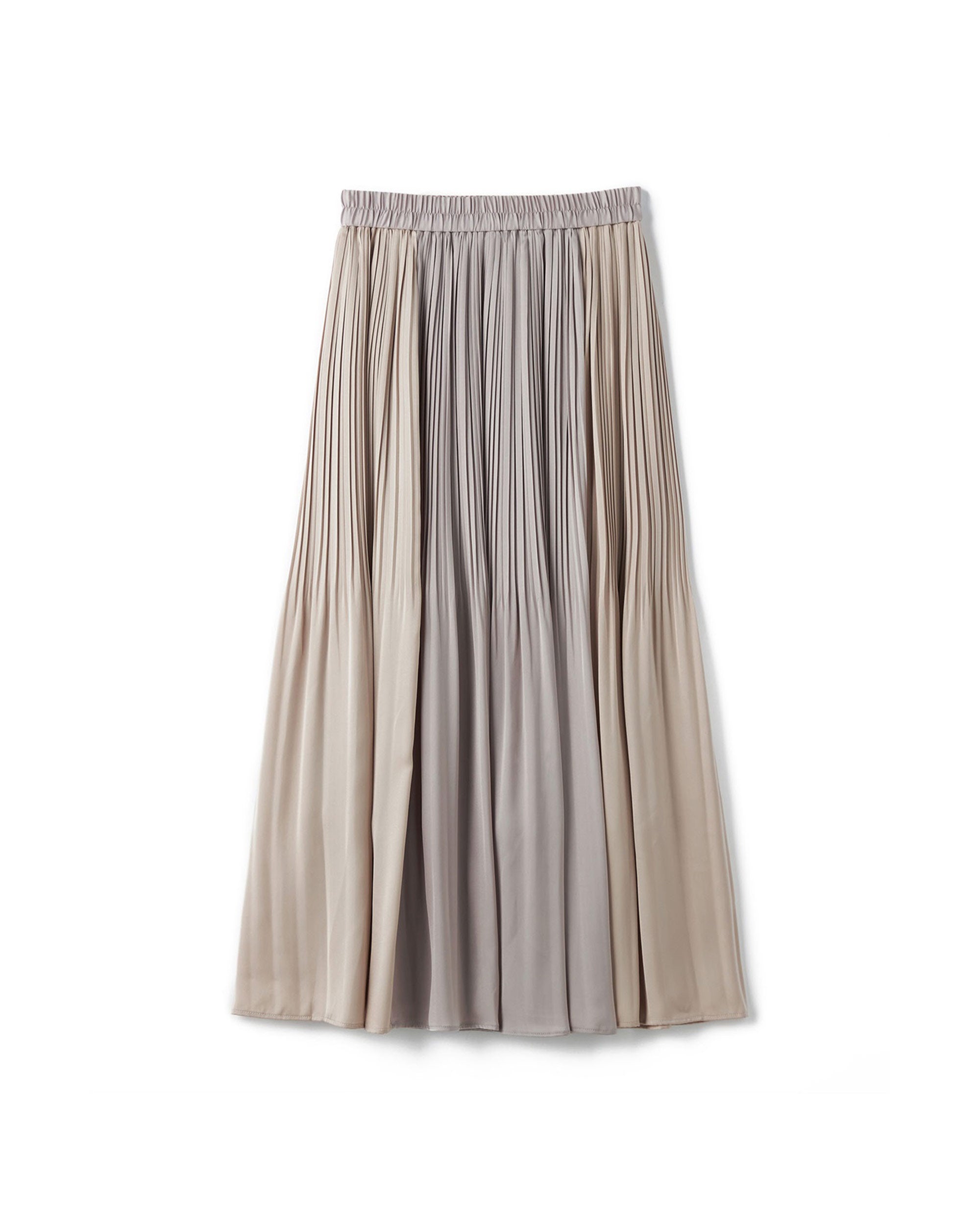 Poly Pleated Maxi Skirt