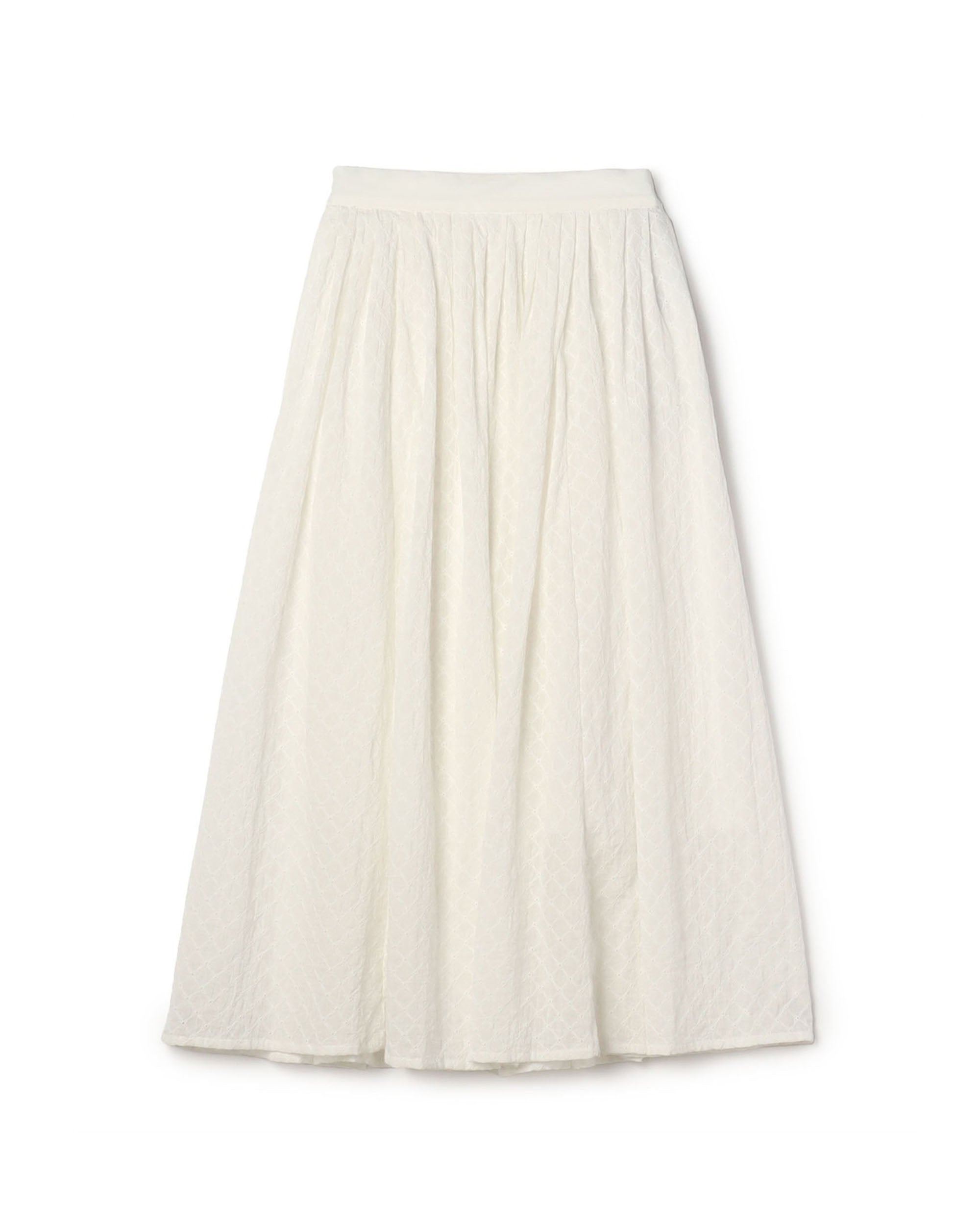 Cutwork Lace Flare Maxi Skirt