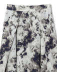 Abstract Print 2-way Folded Waist Skirt