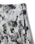 Abstract Print 2-way Folded Waist Skirt