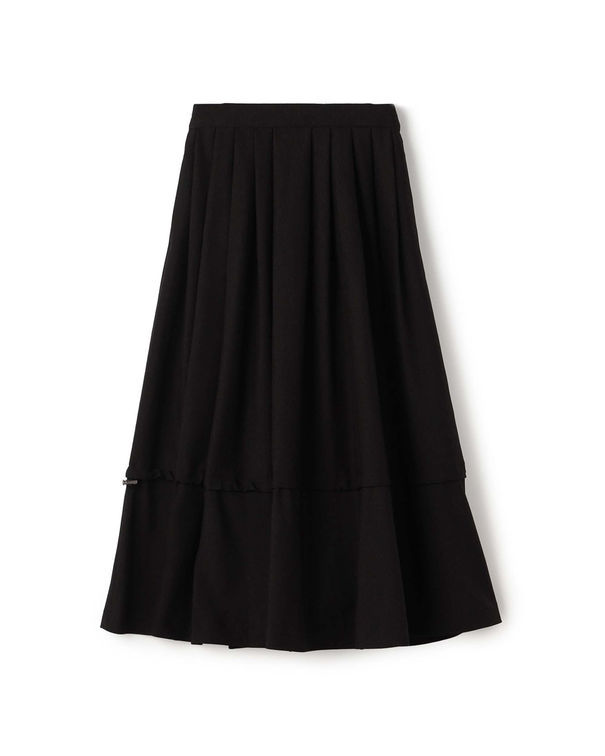 Check N Texture Maxi Flare Skirt