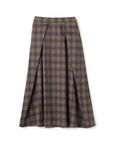 Check 2 Way Folded Waist Skirt