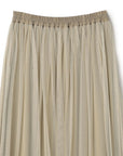 Flare Mesh Maxi Skirt