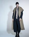 Wool Cap Sleeve Long Gilet