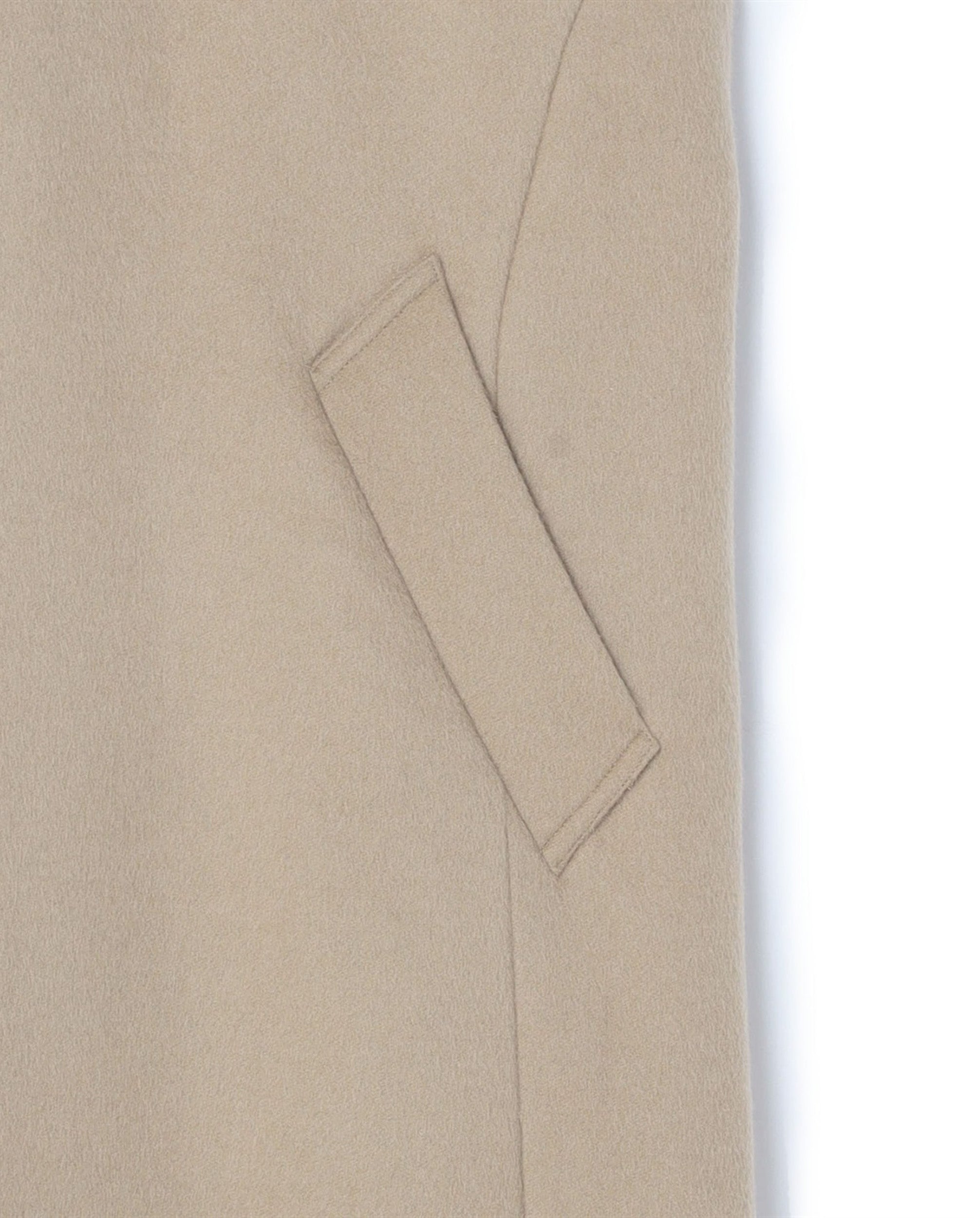 Wool Cap Sleeve Long Gilet