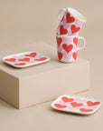 Valentine's Day Heart Sydamet Plate 15X12cm