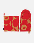 Pieni Unikko Ovenmitten and Pot Holder Set