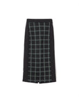 Brushed Check Pencil Skirt