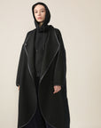 Air Compact Bi Pattern Long Coat