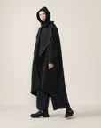 Air Compact Bi Pattern Long Coat