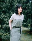 A.T. OUTDOOR Nylon Mix Cotton Tee