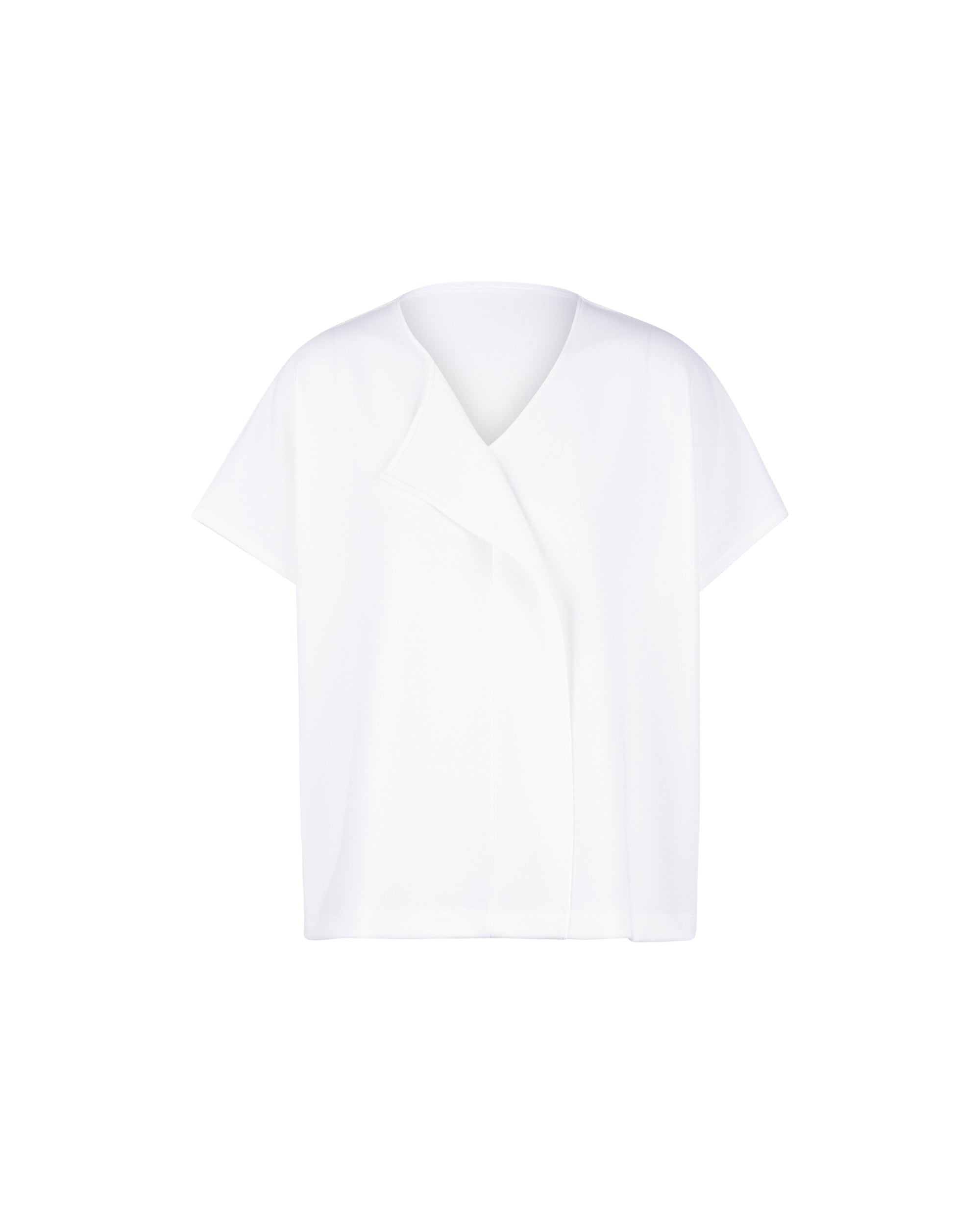 AT Essential - Flip Collar Poly Blouse
