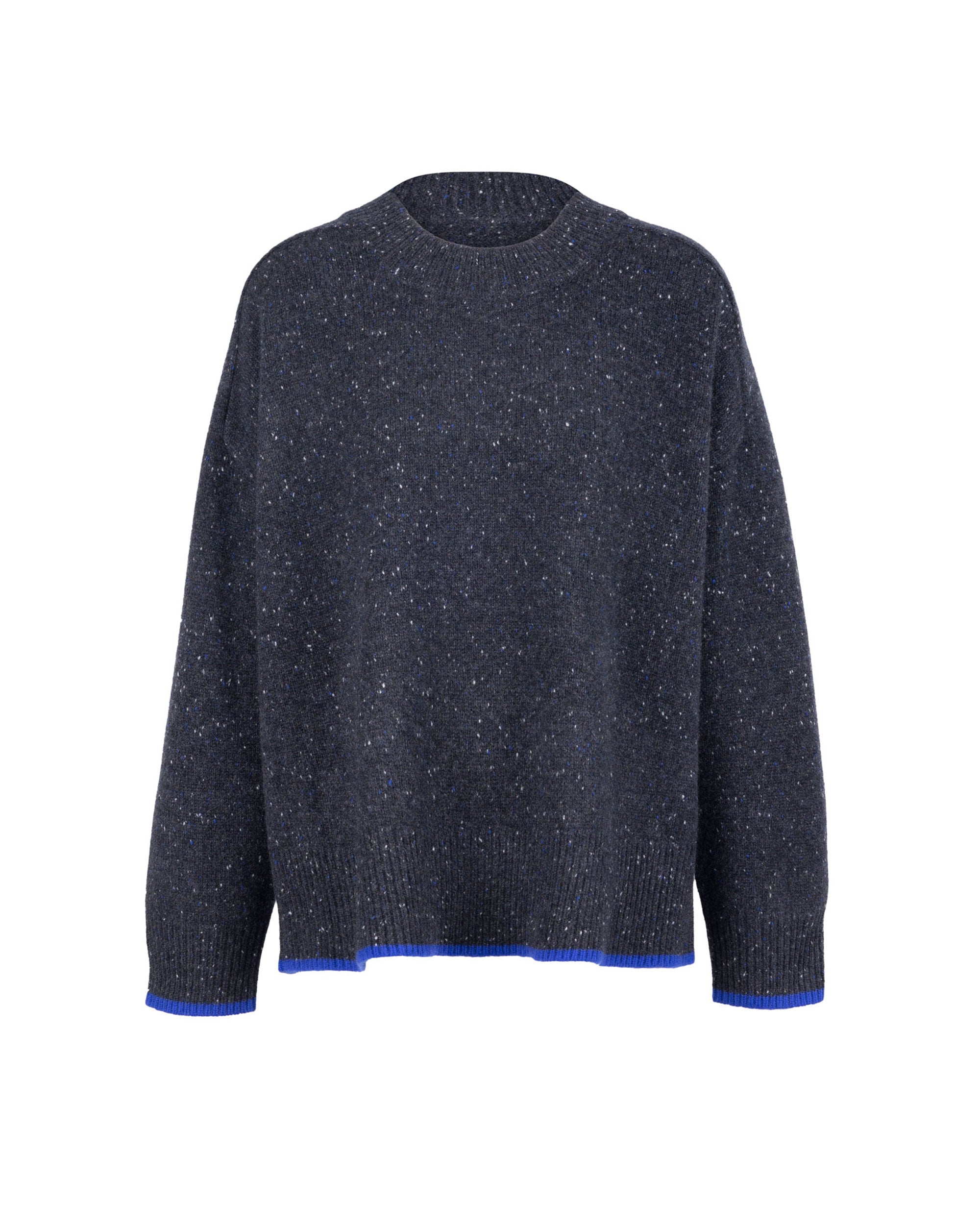 Cashmere Neps Yarn Square Knit Top