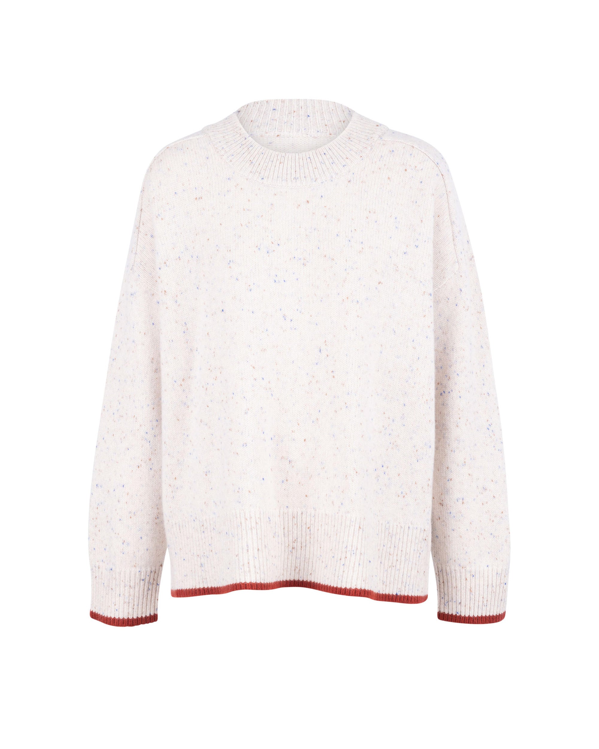 Cashmere Neps Yarn Square Knit Top