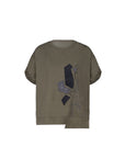 Sorona Cool Tee- Geo Rose Patchwork Boxy Tee