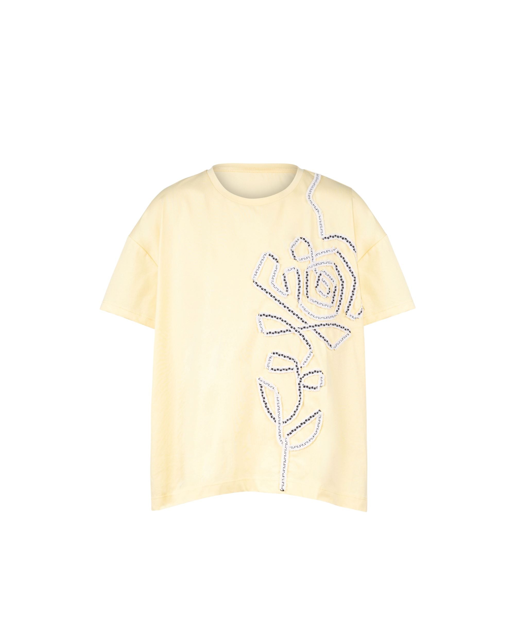 Sorona Cool Tee - Tweed Tape Rose Motif Bubble Tee