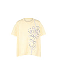 Sorona Cool Tee - Tweed Tape Rose Motif Bubble Tee